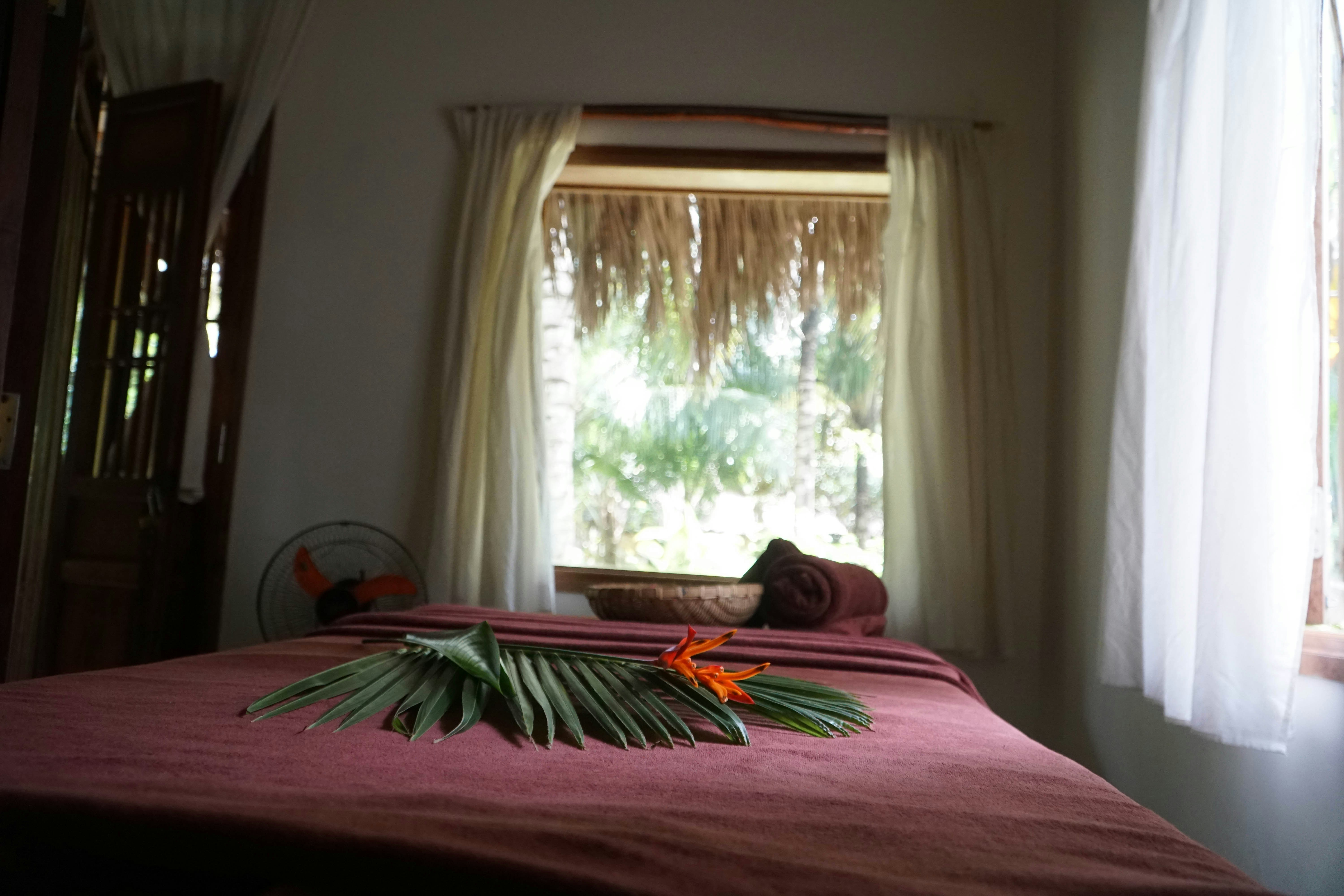Bright, comfortable therapy room